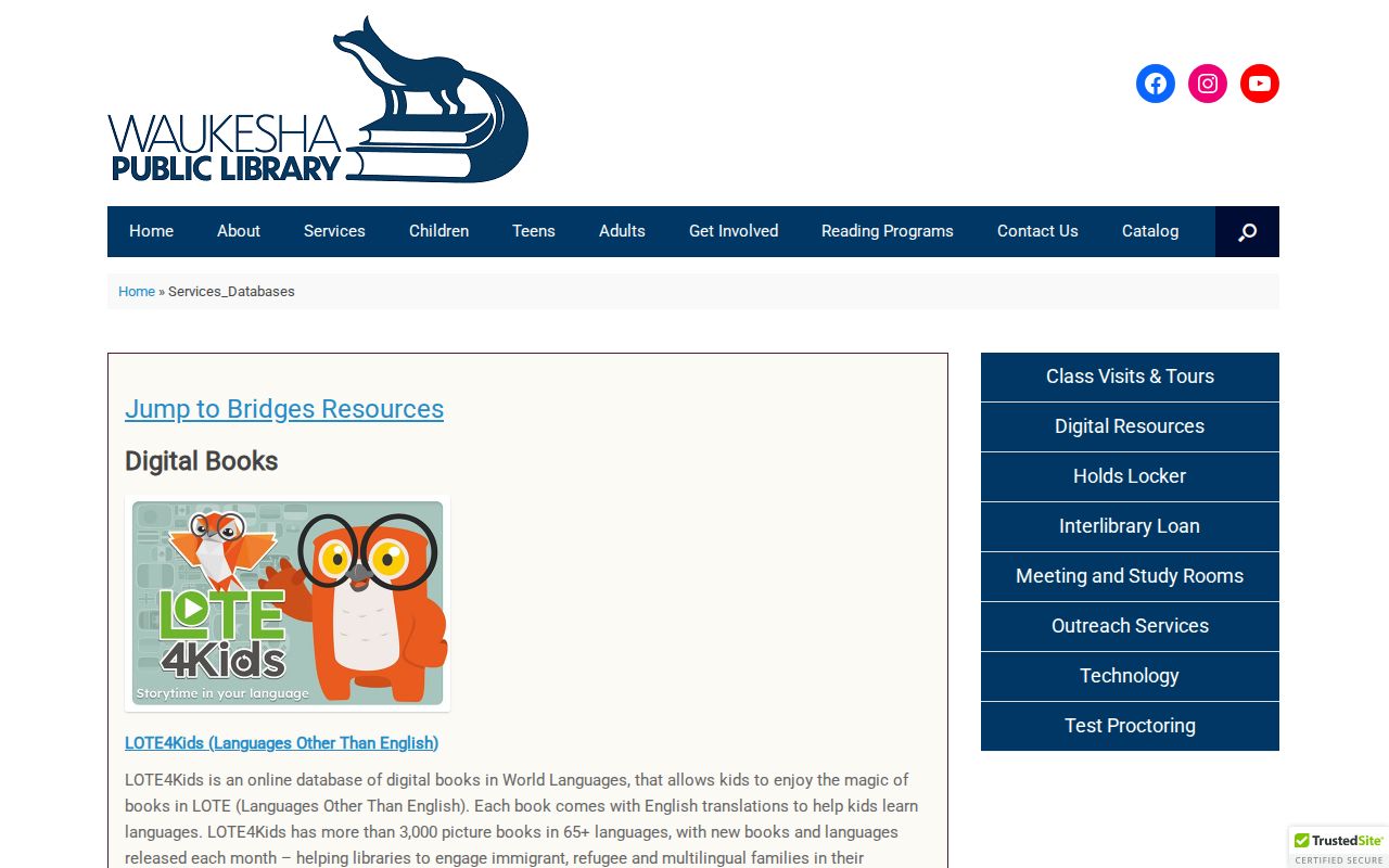 Waukesha residents directory library research databases
